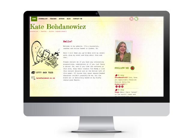 New website for journalist, teacher and writer...