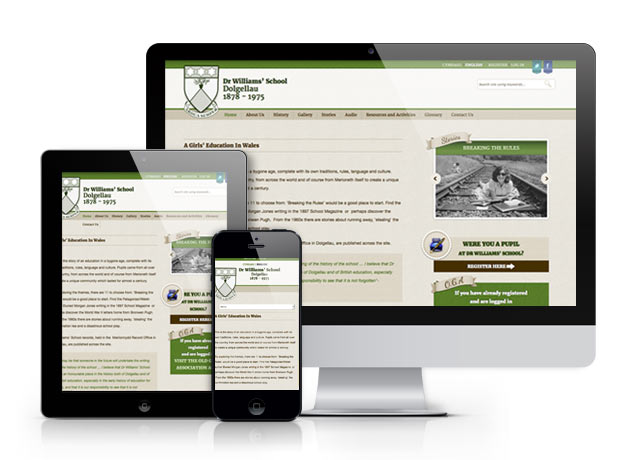 Website for Dr. Williams School, Dolgellau...