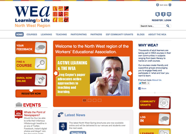 New website for the North West WEA